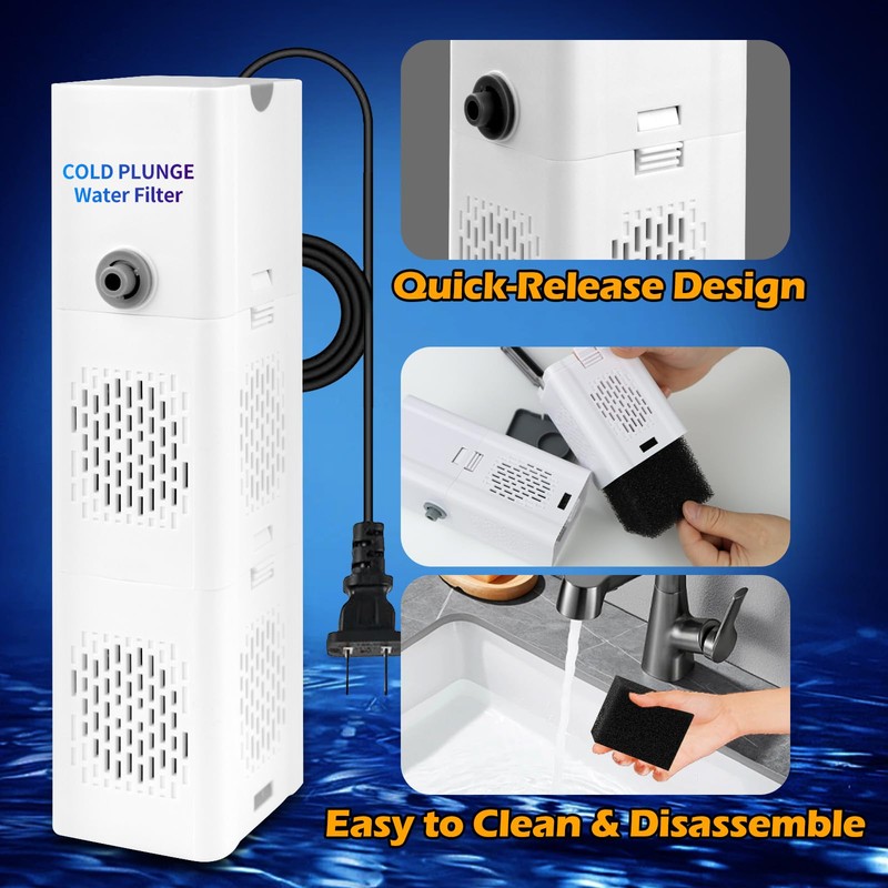 GFYYBKJ Cold Plunge Filter, 500 GPH Cold Pod Ice Bath