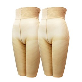 Goods Man UZU High Waist Girdle, Beige, L-LL Set of 2