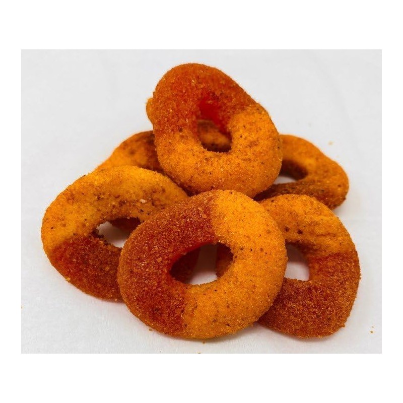 FirstChoiceCandy Chilli Chamoy Spicy Gummy Rings (2 Pound, Peach)