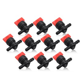 Yunnergo 10PCS 1/4" Straight Inline Gas Fuel Shut Off Valves 493960 494768 698183 Cut Off Valves Compatible with 5019H 5019K 24507 34212 AM36141 AM107340 54-3150 1-603770