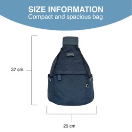 Spirit - Nylon Waterproof Backpack - Lightweight Rucksack with Multiple Pockets and Adjustable Straps - Travel and Holiday Backpack, Navy