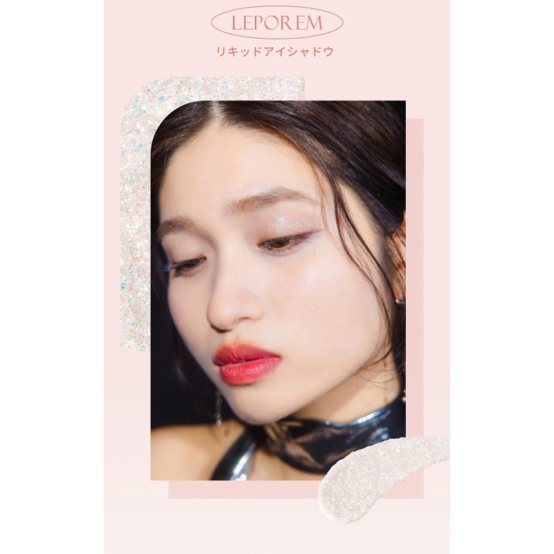 LEPOREM LP02Snowy Swan Liquid Eyeshadow Glitter Makeup Eyeshadow Glitter Teardrop