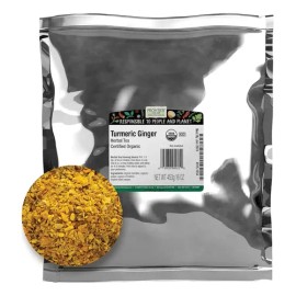 Frontier Co-op Té Orgánico De Cúrcuma Y Jengibre, 1 Libra