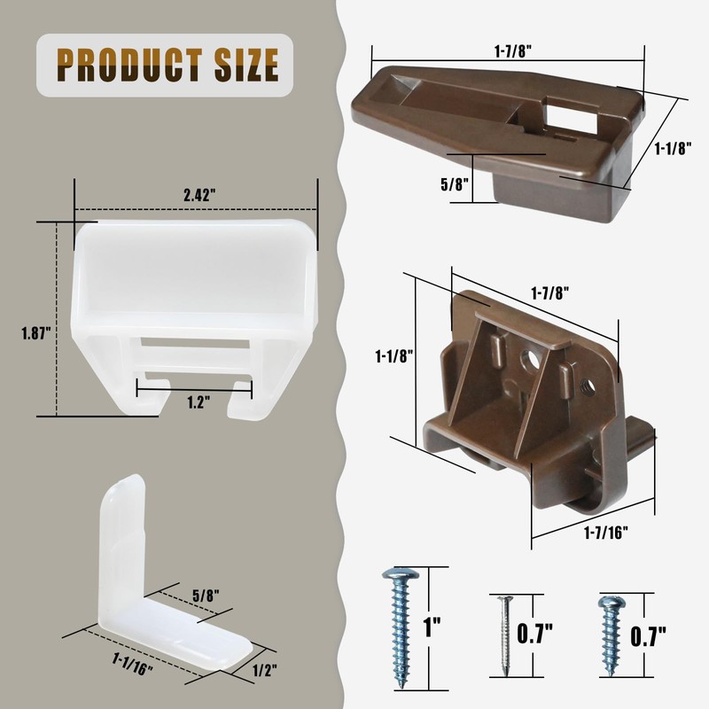 7 Set R 7321 Track Guide and Glides Replacement,Drawer Track