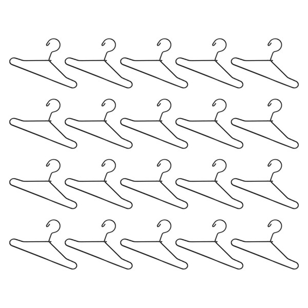 Artibetter 20 Pcs Doll Hanger Clothes Hanger Doll Garment Hangers