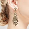 Coucoland 1920s Flapper Earrings Roaring 20s Great Gatsby Rhinestone Earrings,