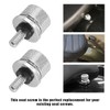 Gasedin 2 PCS Motorcycle Seat Bolt Screw, Aluminum Knurled Quick