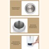 350ml Travel Electric Kettle 4 Temperature Settings Stainless Steel Heating