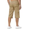 KEFITEVD Men's 3/4 Cargo Shorts Loose Fit Multi-Pocket Elastic Long