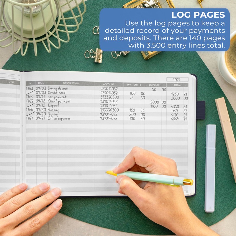 Clever Fox Accounting Ledger Book Horizontal – Columnar Journal &