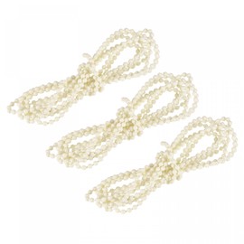 uxcell Blinds Beaded Chain Cord, 2.62 Yards 3Pcs Roman Vertical Roller Shades for Window Curtain Blind Replacement Parts, Beige