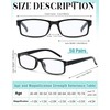 Yexiya 50 Pack Reading Glasses Bulk Black Frame Eyeglasses with