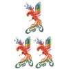 THE FANTASY yms038 Phoenix Tattoo Stickers, Approx. A5 Size, 3