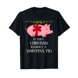 Funny Scandinavian Norwegian Marzipan Pig Christmas T-Shirt T-Shirt