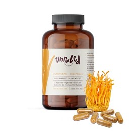 UNRULED -Cordyceps  Extracto Puro de Hongo Cordyceps  Adaptogeno que Incrementa tu Energía y Rendimiento Físico. Mejora la Circulación. Propiedades...