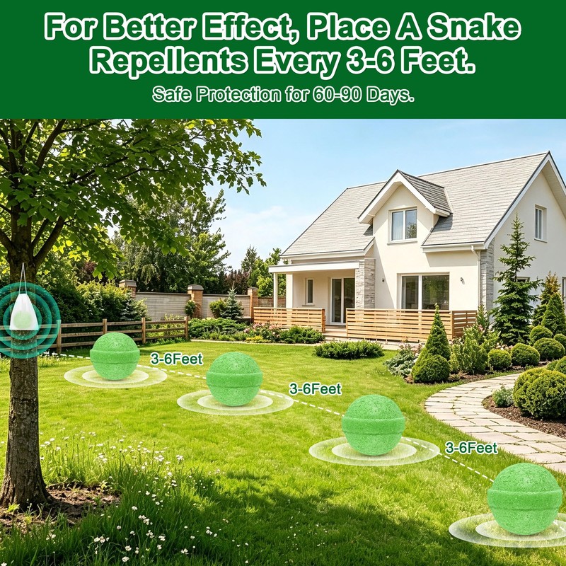 12 Pack Deer & Rabbit Repellent Balls, Natural Deer Rabbit