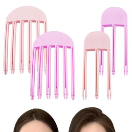 4pcs Volumizing Hair Clips Wind Plastic Comb, Wind Shaping Styling Comb, 3 or 6 Teeth Female Forehead Bangs Clip, Hair Root Lifting Clips