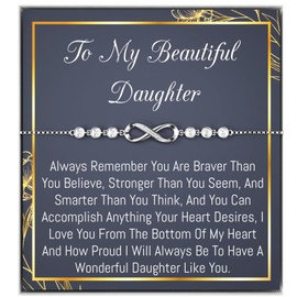 Onepurposegifts Daughter Bracelet, Daughter Gift, I love you Daughter, Daughter birthday gift (S1)