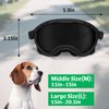 Middle Dog Goggles UV Protection, Dog Sunglasses Transparent Lens, Windproof