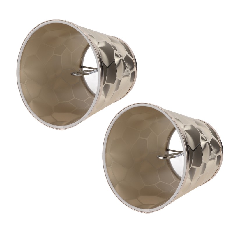 2PCS Drum Lamp Shade E14 PVC Modern Decorative Small Barrel