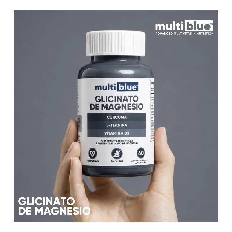 Glicinato Magnesio Relajación Sueño Multiblue Caps Sabor