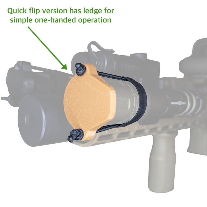 Hammy3DPrints Light/Lens Cover for Weapon Mounted Flashlight (Olive Green -