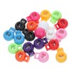 Operitacx 20pcs Plastic Spring Cord Locks Single Hole Adjustable Cord