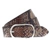 Vanzetti Women's Leather Belt with Snake Print 30 mm Leather