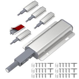 Prriszo 6 Pcs Magnetic Push Latch Catch for Cabinet Door, Push to Open Door Latch, Heavy Duty Cabinet Magnetic Catch for Cabinet Drawer Door Press Out Closure Cabinet Hardware