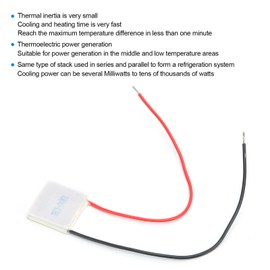 Dilwe 5V 1A 25x25mm Thermoelectric Cooler,TEC104901 Cool Plate Module,Low Noise Semiconductor Cooler,Heatsink Thermoelectric Cooler Cooling Peltier Plate Module