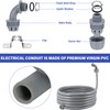 1 Inch 50 FT Non-Metallic Liquid-Tight Conduit Connector Kit, Flexible