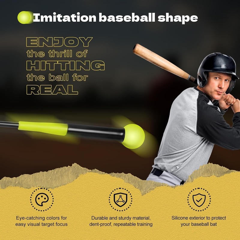 Hikeen Baseball Softball Swing Trainer, Baseball Training Equipment, Includes 5