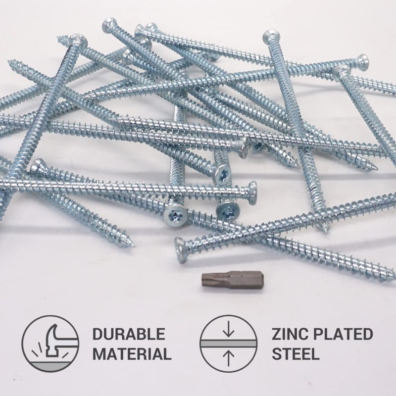 SKIR'CO (Pack of 10) Concrete Screws Galvanised 7.5 x 182mm