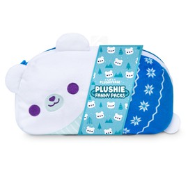 TeeTurtle - Plushie Fanny Pack - Holiday - Cute Kawaii Sweater Bear - Novelty Hip Waist Crossbody Bag