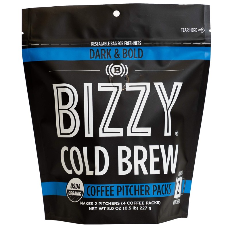 Bizzy Organic Cold Brew Coffee | Dark & Bold Blend