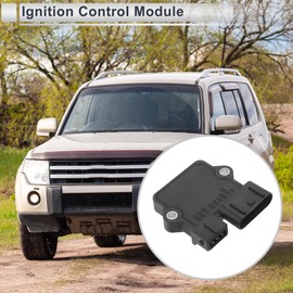 REPAIROCK No.LX729/LX607/LX732/551576 Zündmodul Zündsteuermodul für Mitsubishi Montero 1997-2004 ABS Metall Schwarz Silberton