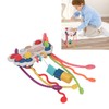 Pull String Interactive Toy Plastic Colorful Pulling Toy for Visual
