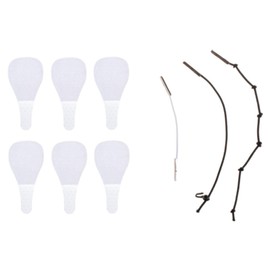 MANY BEAUTY Pack of 40 Face Lifting Tape - Invisible Face Tape for Face and Neck - Facelift Stickers - Transparent Plasters, 3 Rubber Bands for Lifting - Face Lift Patch