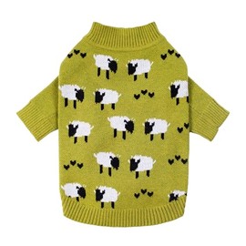Fitwarm - Suéter divertido para perro de oveja, ropa térmica de invierno para perros pequeños, niño y niña, ropa de día festivo para perros, suéter pa