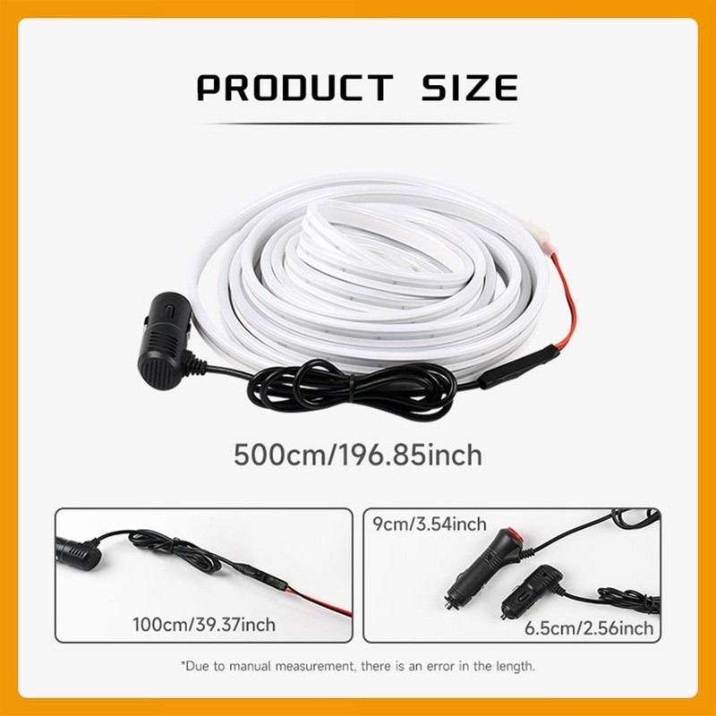 Interior Car Lights Strip | Cuttable Trunk Surrounding Sensor Lamp,High