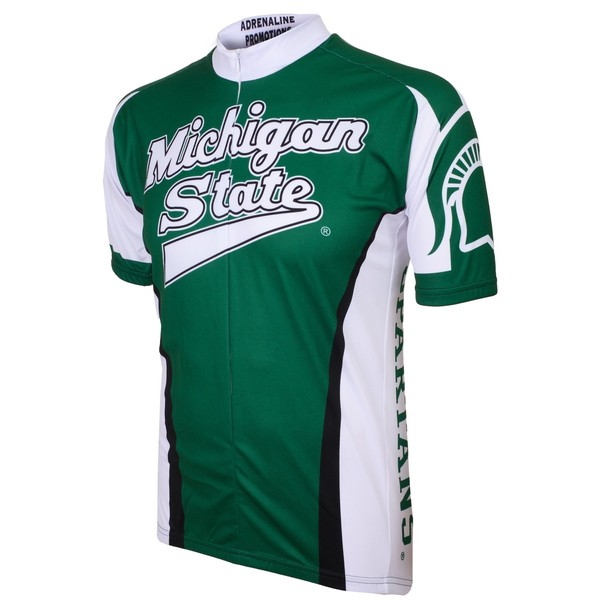NCAA Michigan State Cycling Jersey, Green, X-Large
