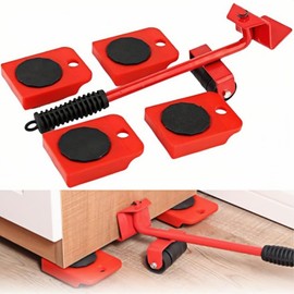 Jindizi 2025 New Model Furniture Moving Caster, Perfect for Refrigerator and Furniture, 360 Degree Rotation, Smooth Moving Heavy Items, Load Capacity 800 lbs (400 kg), Convenient for Cleaning and