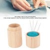 Wooden Sewing Needle Holder, Large Capacity Portable Pin Cushion with