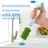 Baby Bottle Cleaning Kit - Liquid-Dispensing Brush System with Nipple