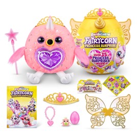 Rainbocorns Fairycorn Princess Surprise Series 6, Majesty Flamingo by Zuru, 30 cm Fairycorn Princess Plush Toy (Flamingo)