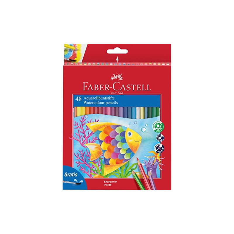 FABER-CASTELL Classic Colour 114448 Colouring Pencils Set 48 Pieces Shatterproof