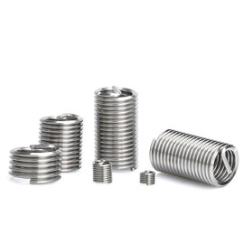 Hsthe Sea 60Pcs Metric stainless steel wire thread insert screws sleeve, M3 M4 M5 M6 M8 M10 M12 Type Screw Repair Sleeve Assortment Kit, Self-Tapping Inserts Thread Reinforce Repair Tool