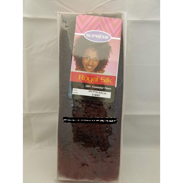 Afro Kinky Bulk Hair Extension, 24 inches (E1B/BG)