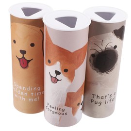 COLLBATH 3pcs Car Tissue Container Stylish Round Tissue Box for Easy Access Fits Cup Holders Durable and Wear Resistant Convenient for Home Office Travel