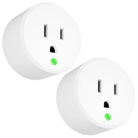 Thermostatically Controlled Outlet - On at 32°F/Off at 50 °F, Thermostat Plug Outlet, No Need to Close Manually, for Chicken Water Coop Heater Heated Water Bowl Bird Bath Deicer Roof Cable (2 Pcs)